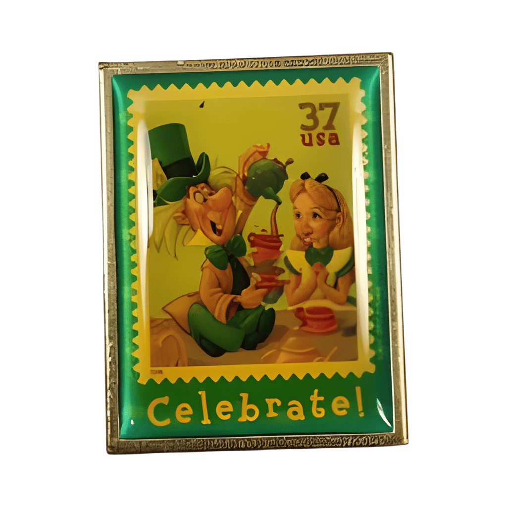 USPS Alice and the Mad Hatter Stamp Disney pin