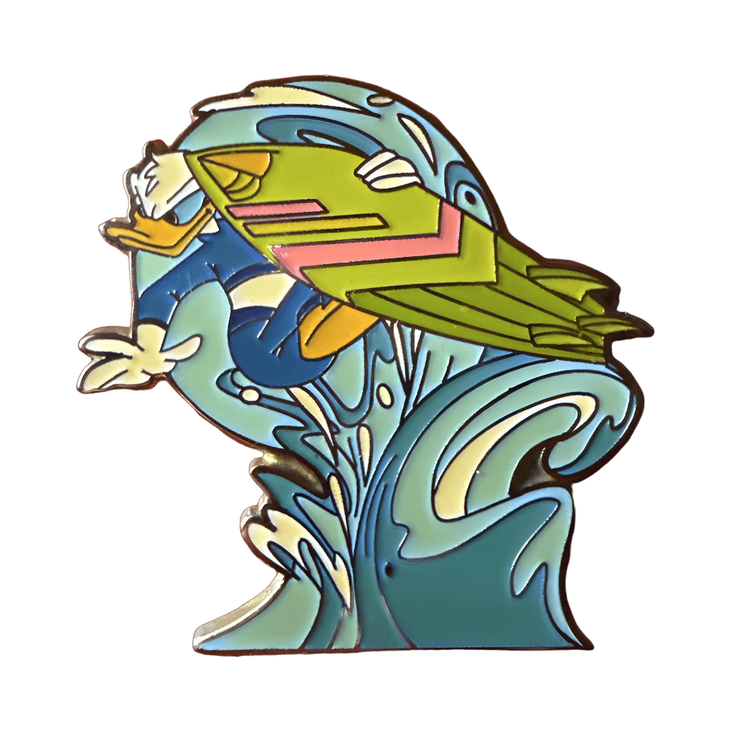 Donald Duck Surfing the Waves Disney pin