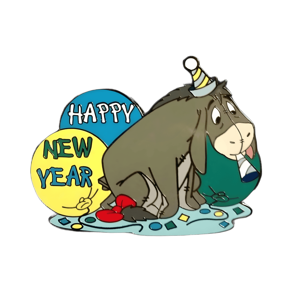 Happy New Year - Eeyore Disney pin