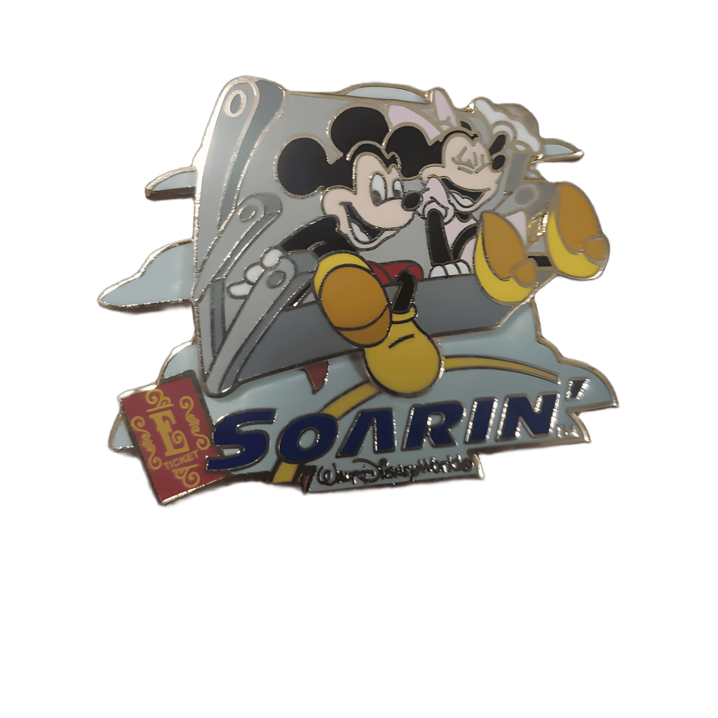 Mickey and Minnie on Soarin Disney pin