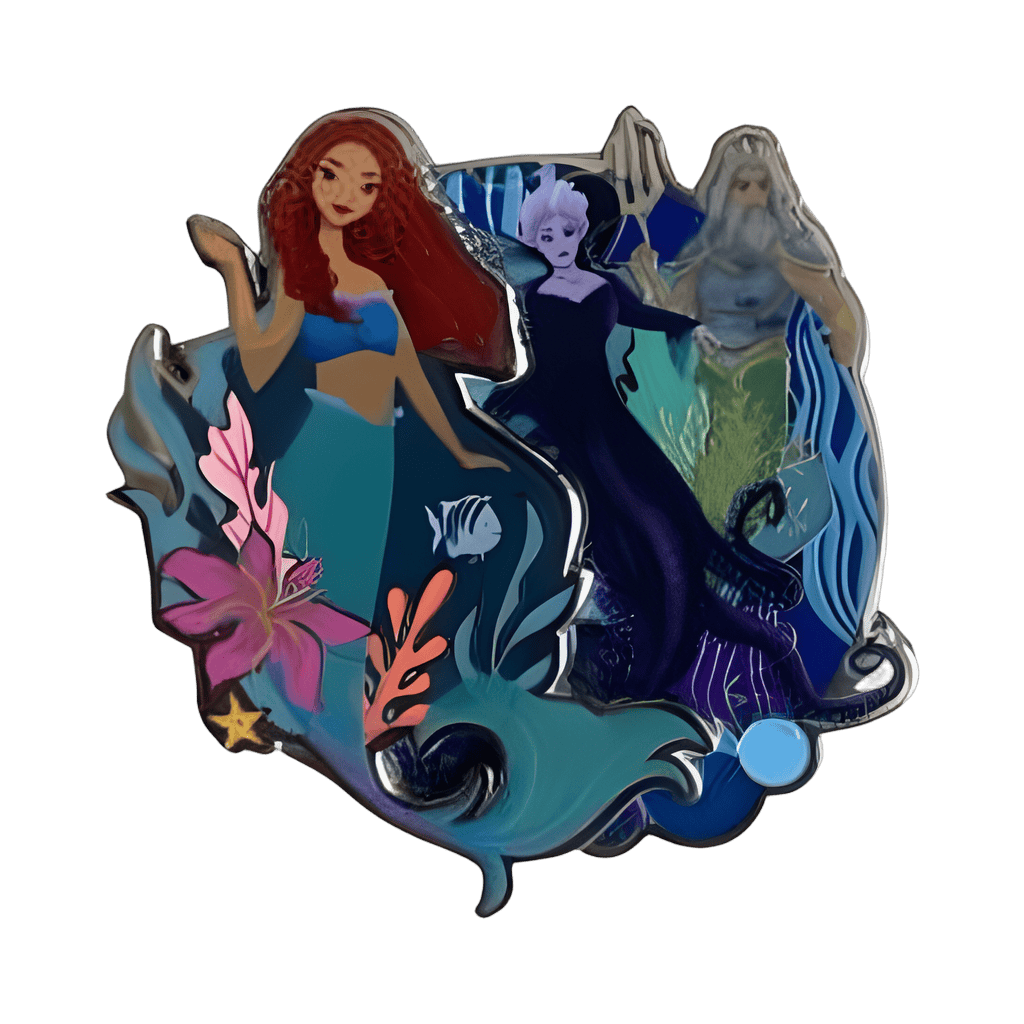 Ariel, Ursula, and King Triton Disney pin