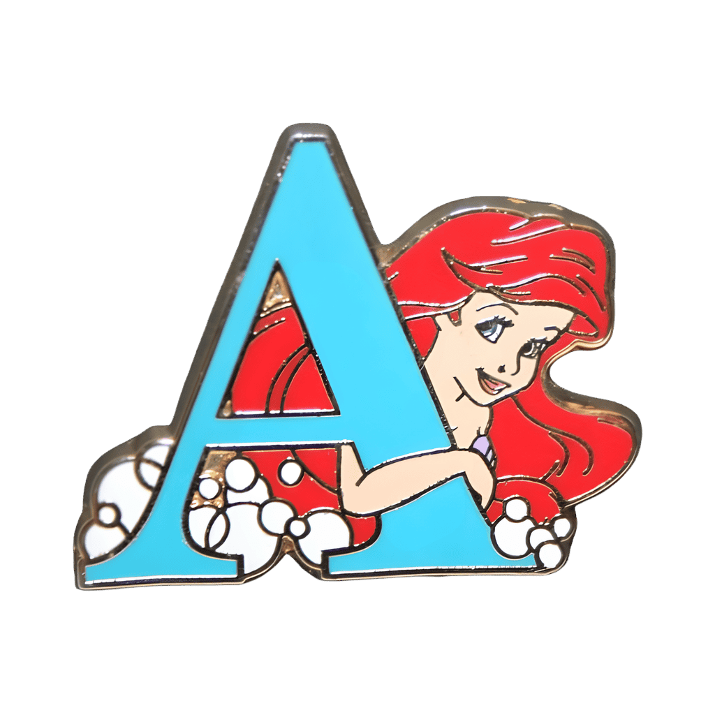 Letter A - Ariel Disney pin