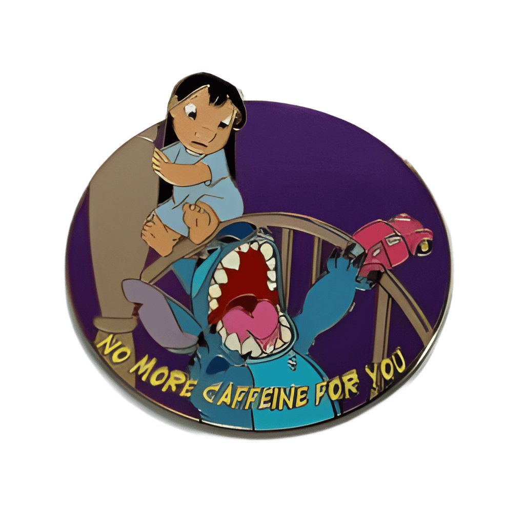Caffeine Quote (Lilo & Stitch) Disney pin