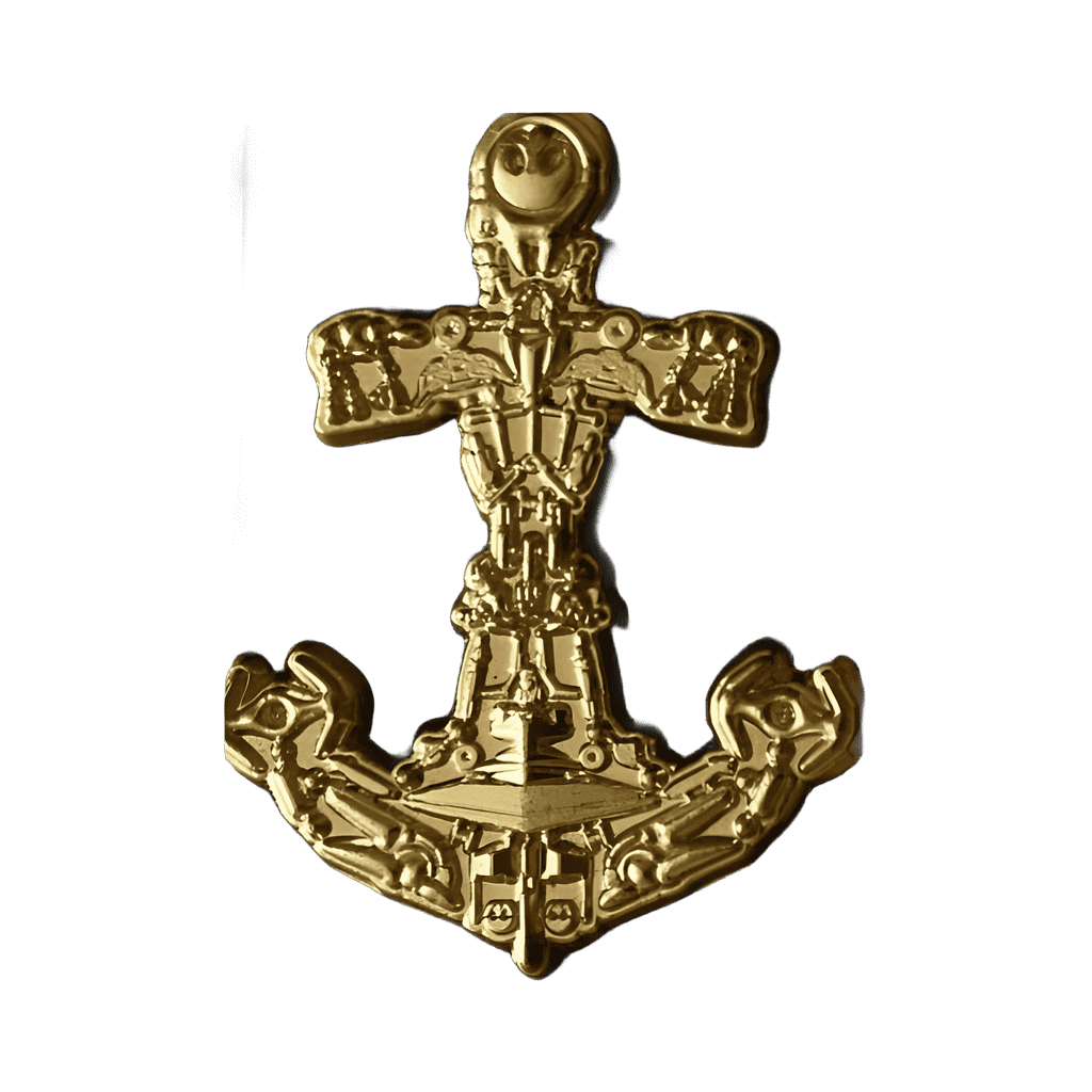 3D Sculpted Anchor - Blue Disney pin