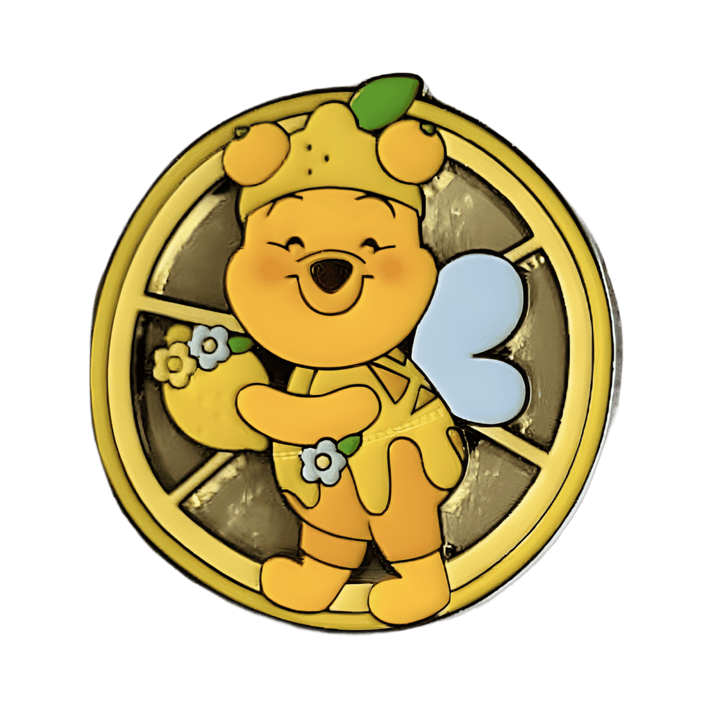 Pooh Holding Lemon Disney pin
