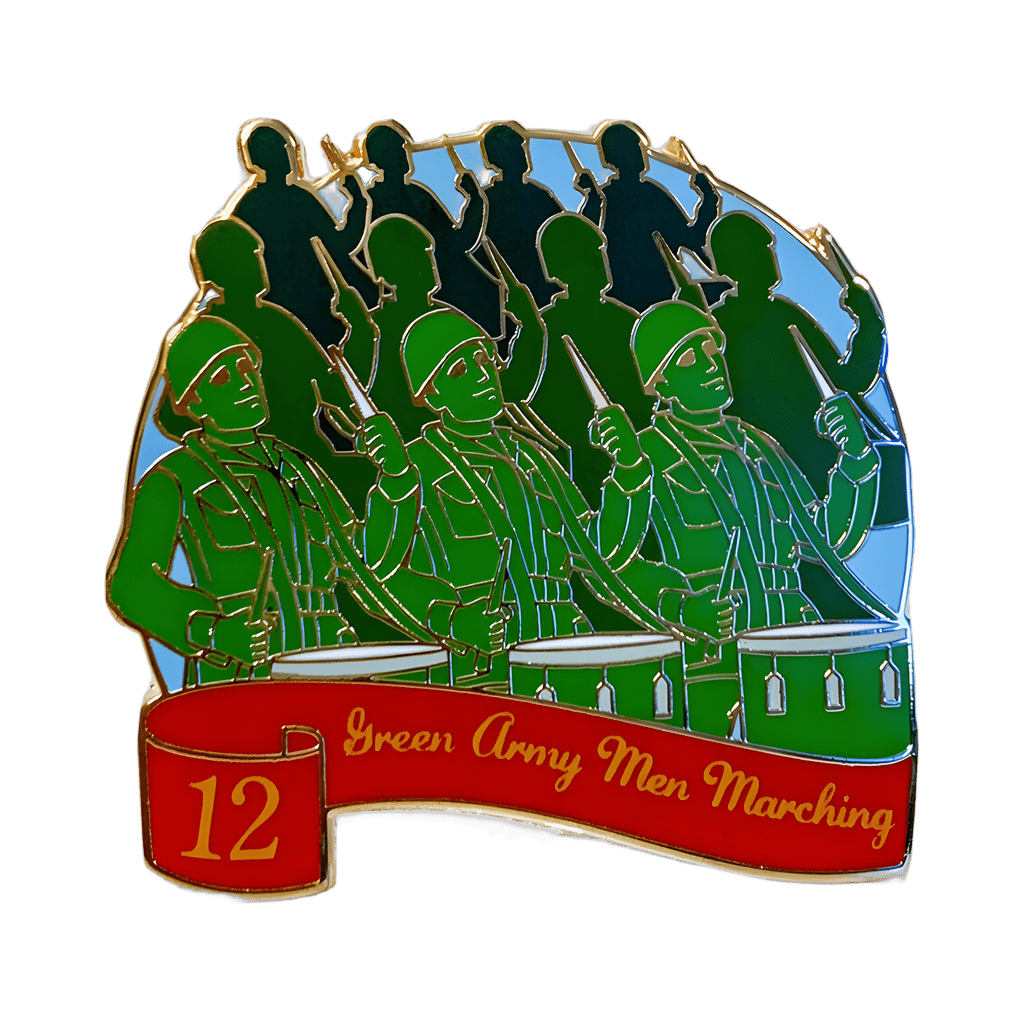 12 Green Army Men Marching Disney pin