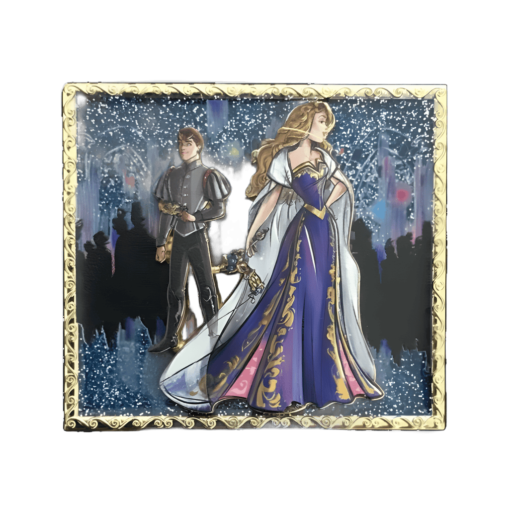 D23 Expo 2019: Couples Boxed Set — Aurora & Phillip Frame Disney pin