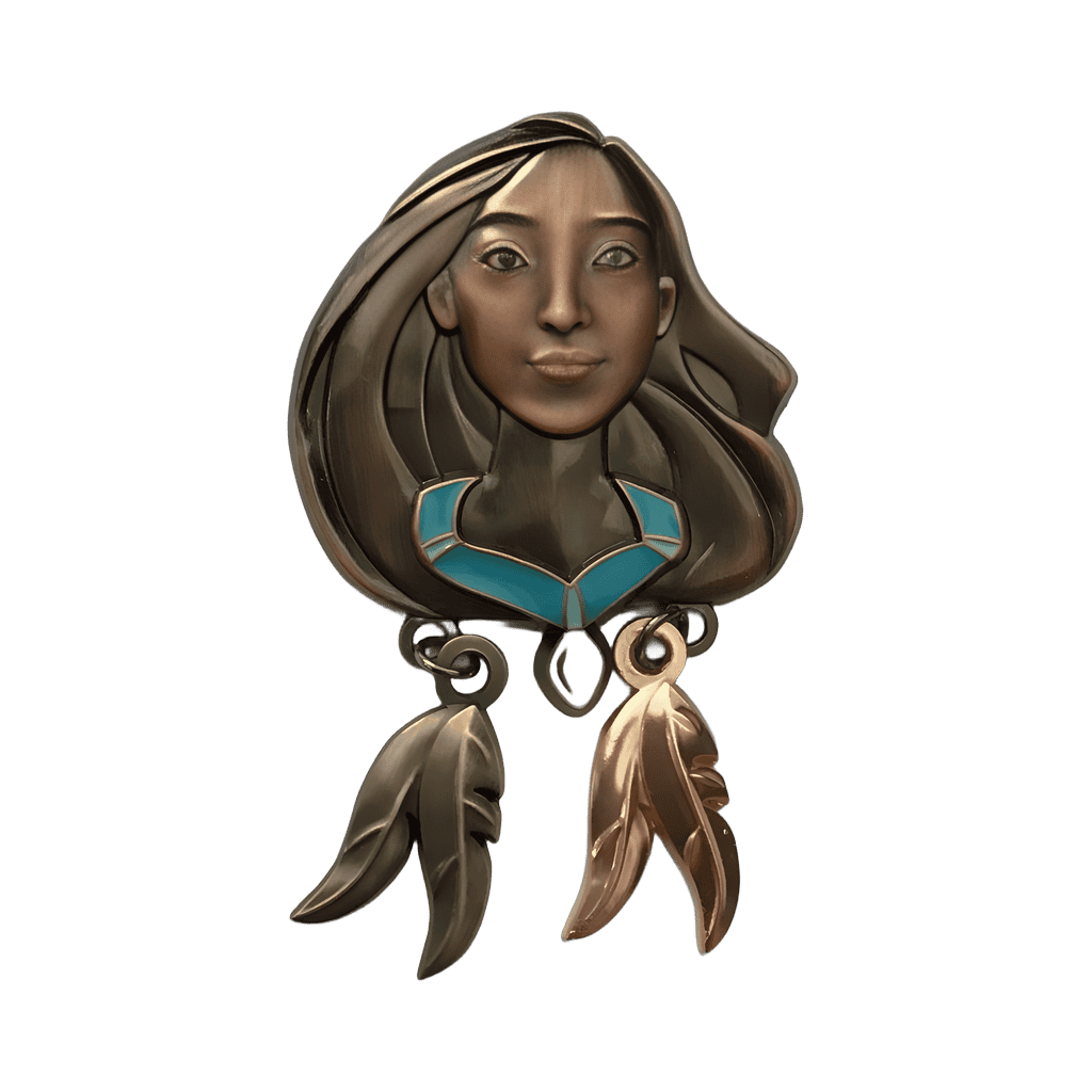 Bronze Pocahontas Disney pin