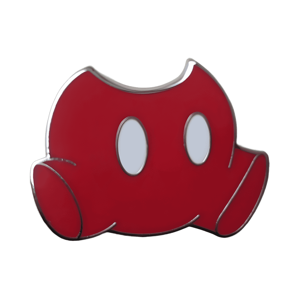Red Mickey Shorts with White Buttons Disney pin