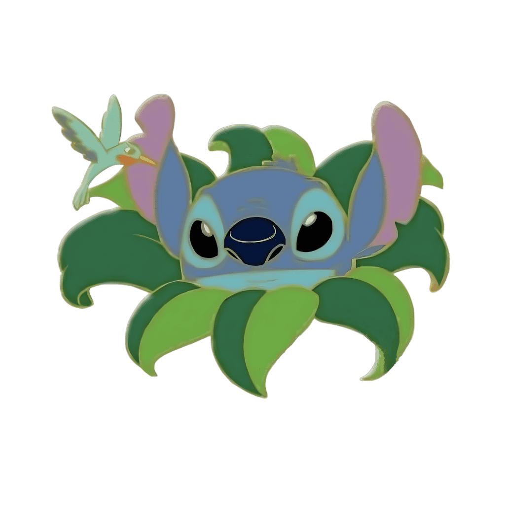 Stitch with hummingbird Disney pin