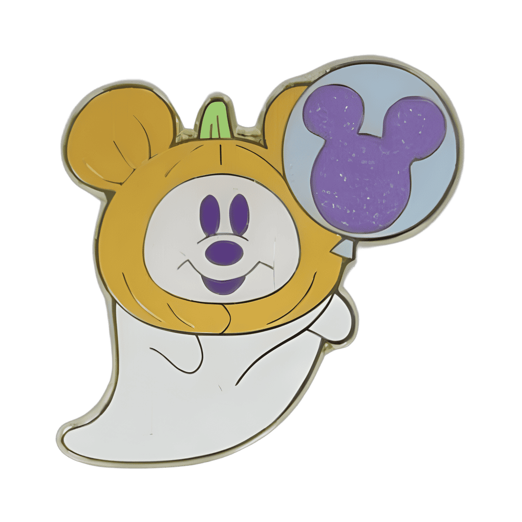 Pumpkin Costumed Mickey Ghost with Balloon Disney pin