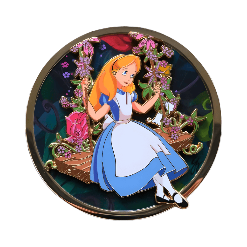 Alice on a Swing Disney pin
