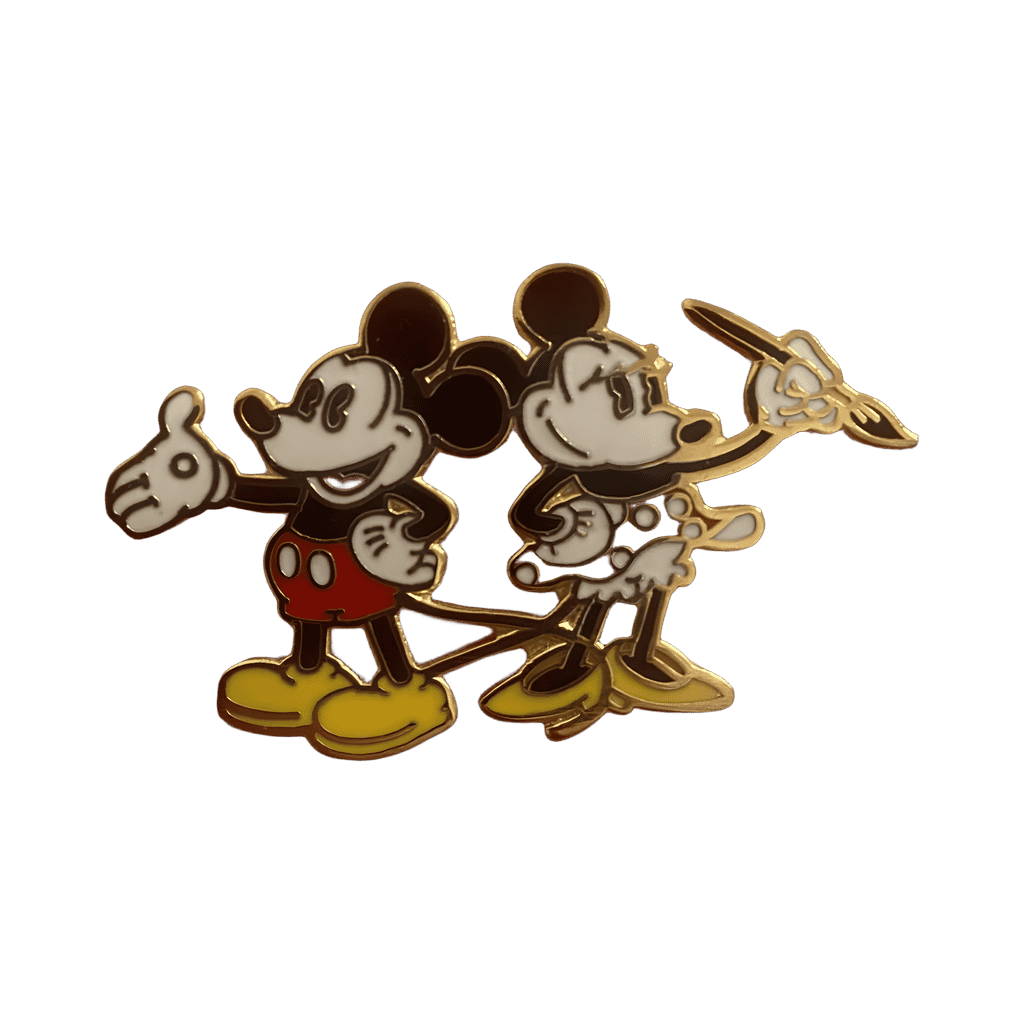 1929 Pie-Eye Mickey and Minnie Disney pin
