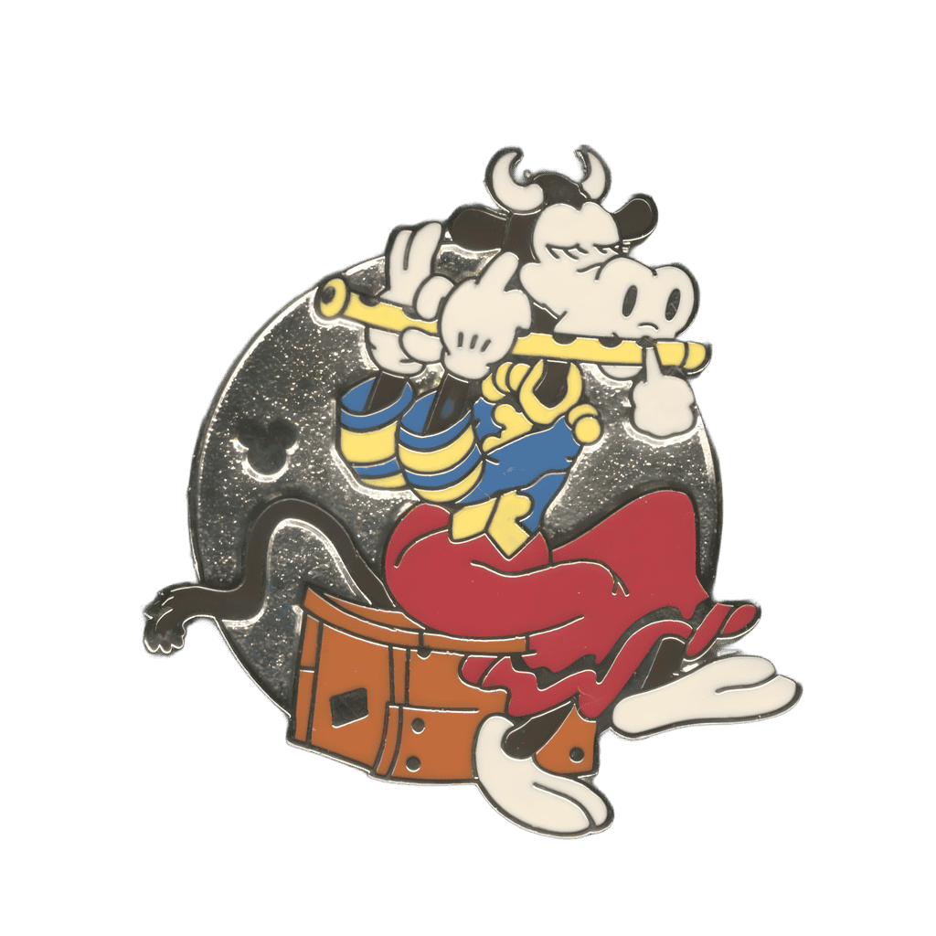 Clarabelle Cow on Flute Disney pin