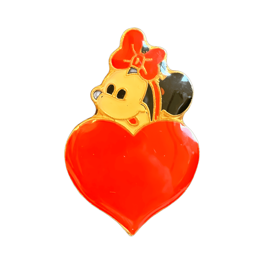 Minnie with Heart (Beige face) variation Disney pin