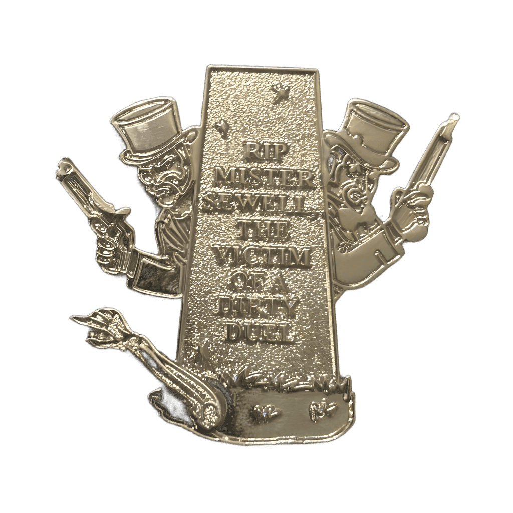 Duelers: RIP Mister Sewell, the victim of a dirty duel (silver chaser) Disney pin
