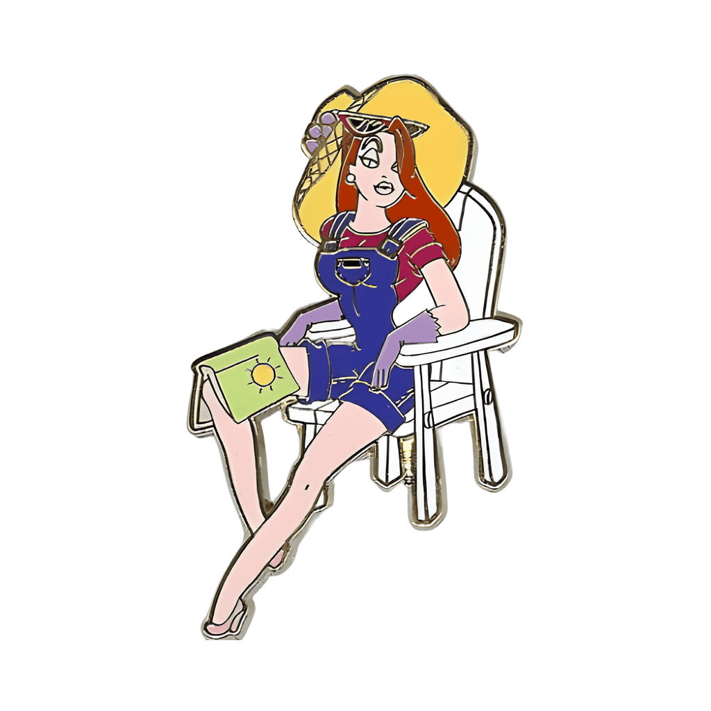 Jessica Rabbit with book and hat Disney pin