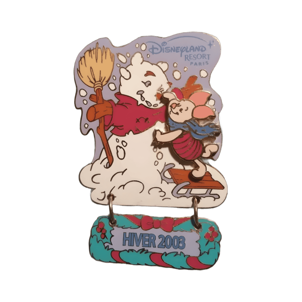 Hiver 2003 Piglet and Snow Pooh Bear Disney pin