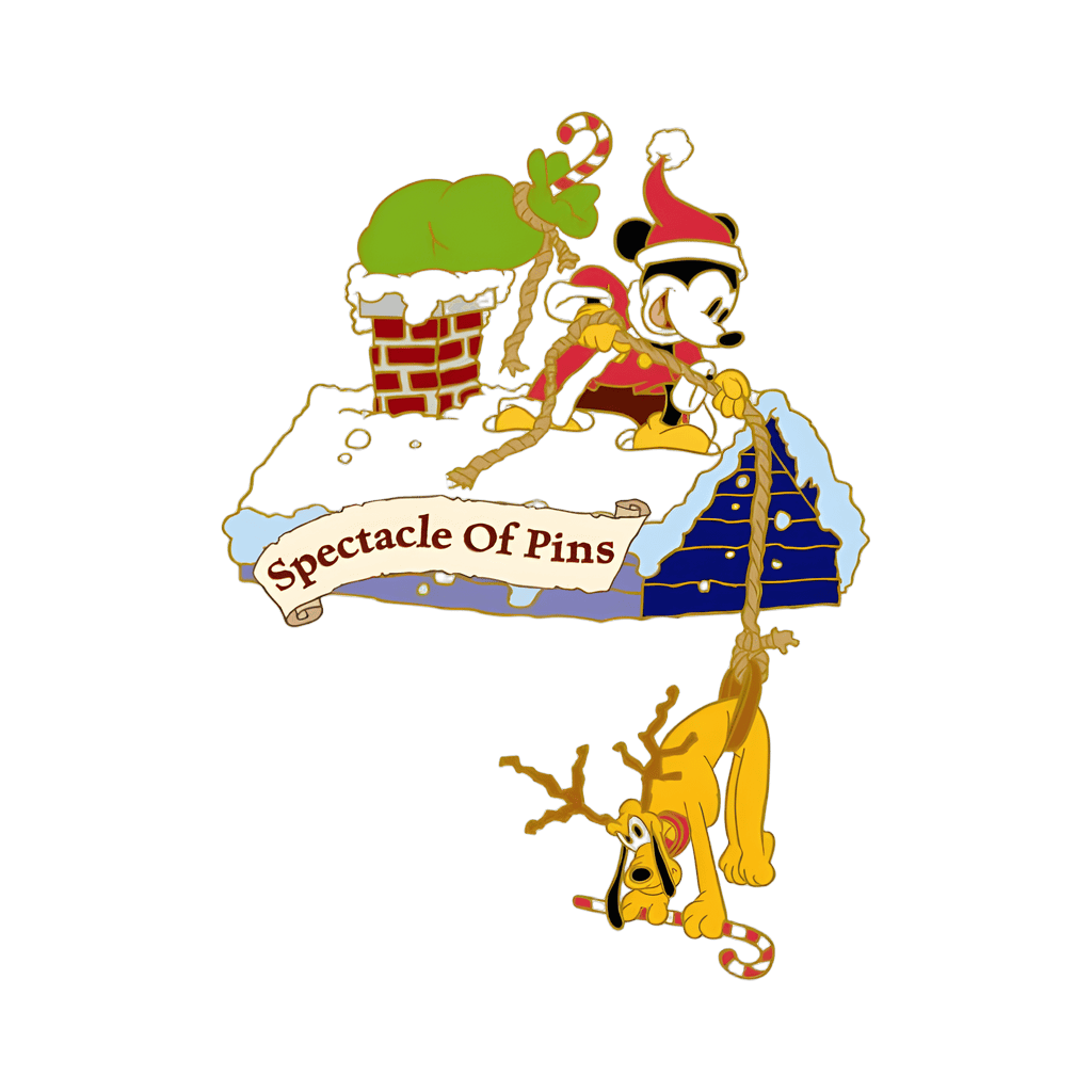 Santa Mickey and Pluto Disney pin