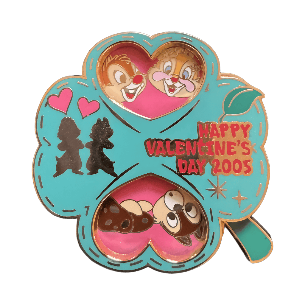 Valentines Day 2005 - Chip, Dale & Clarice - Spinner Disney pin