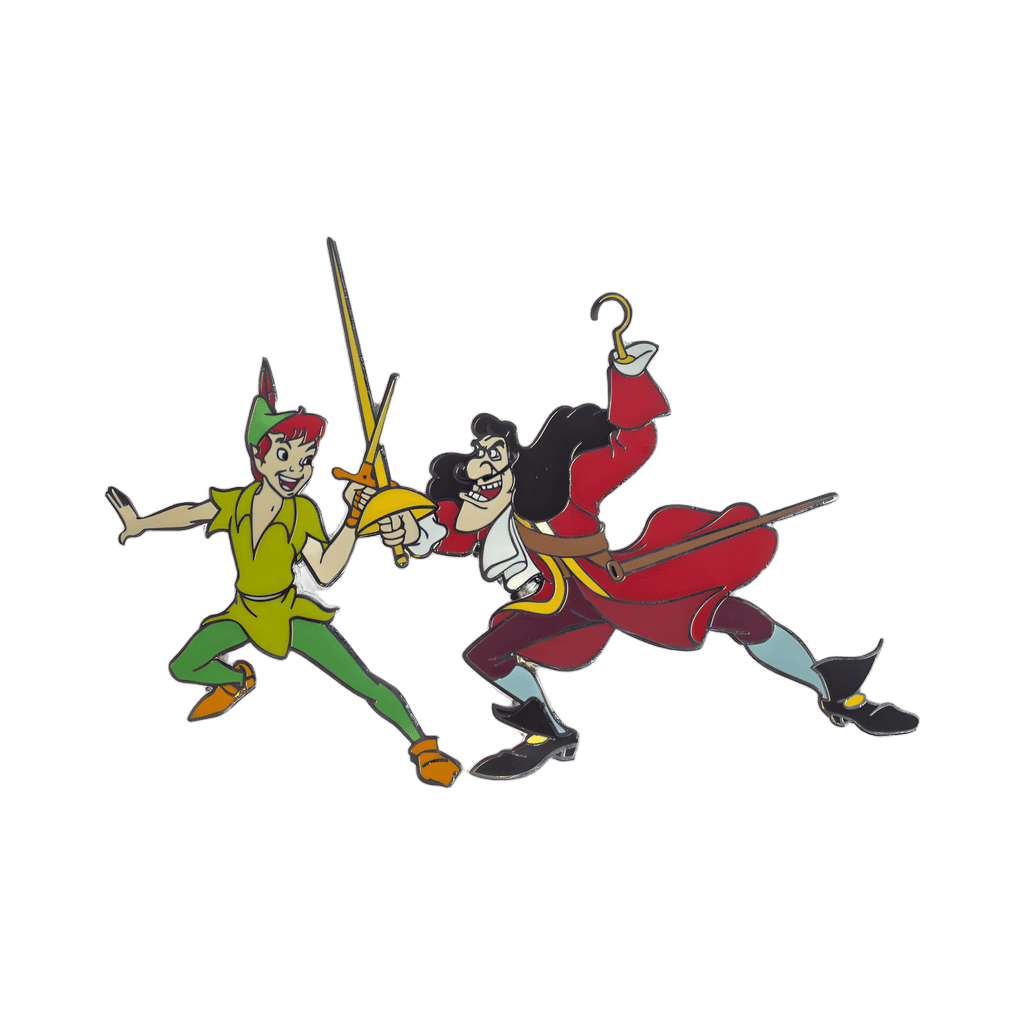 Peter Pan fights Captain Hook Disney pin