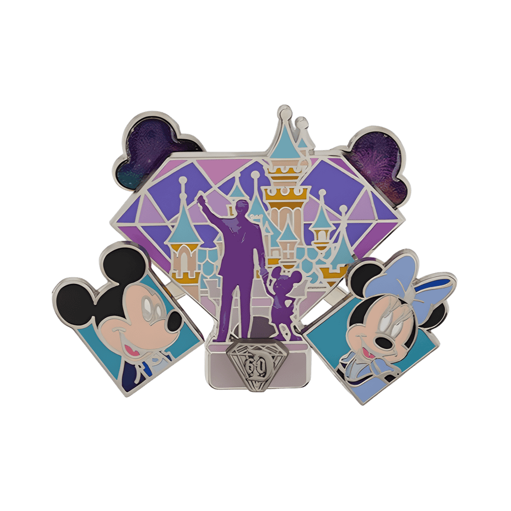 Walt Disney, Mickey - Partners Statue - Sleeping Beauty Castle Disney pin