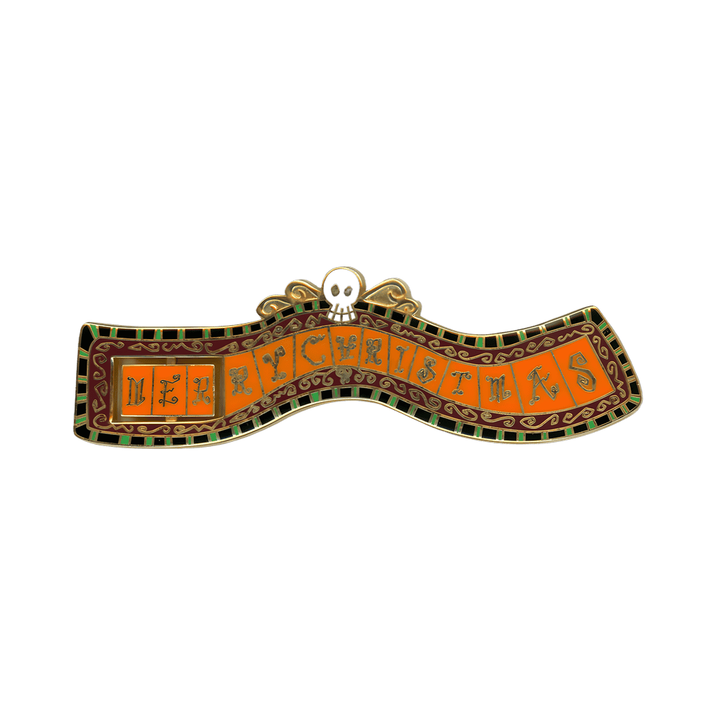 Merry/Scary Christmas Banner Disney pin