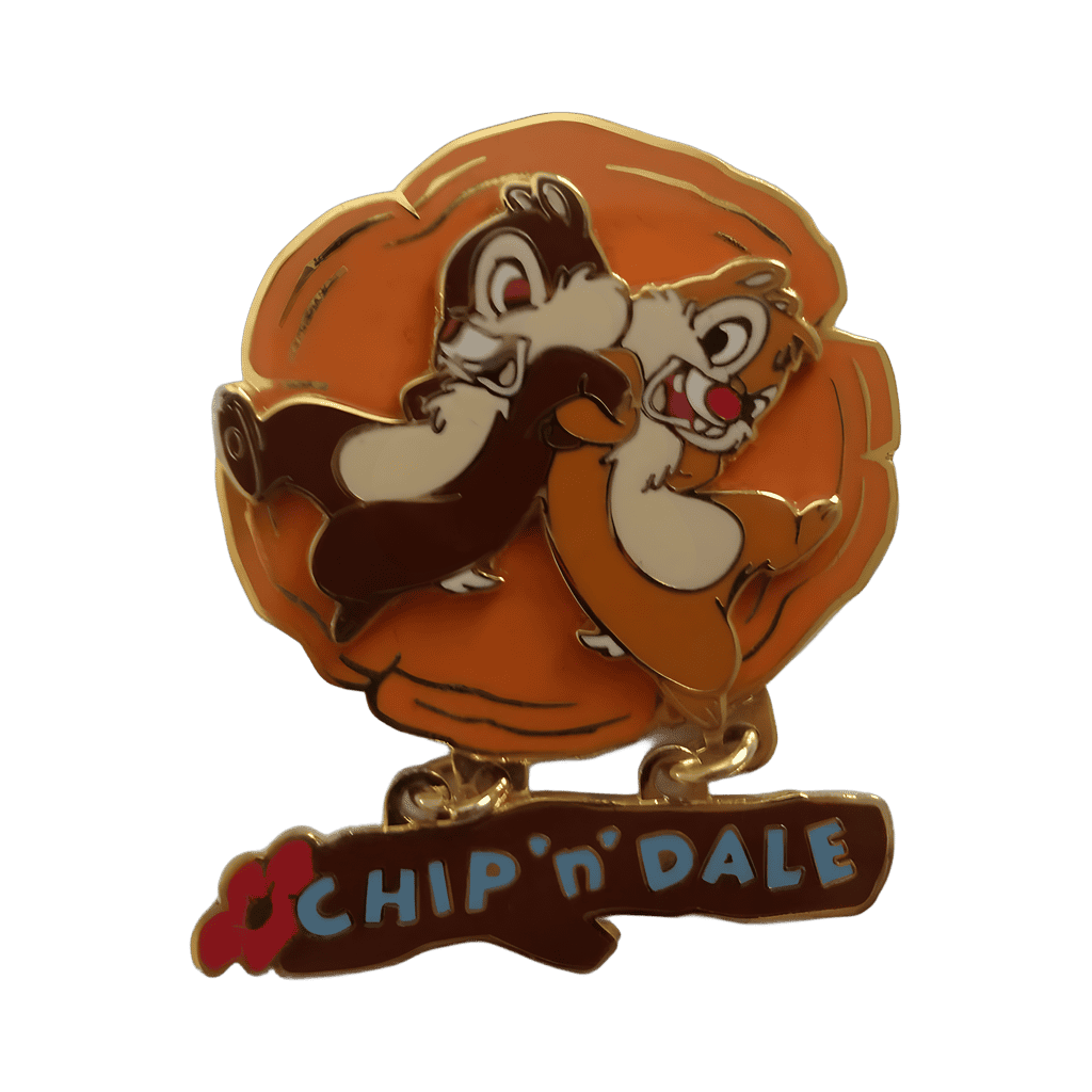 Chip and Dale Spinner and Dangle Disney pin