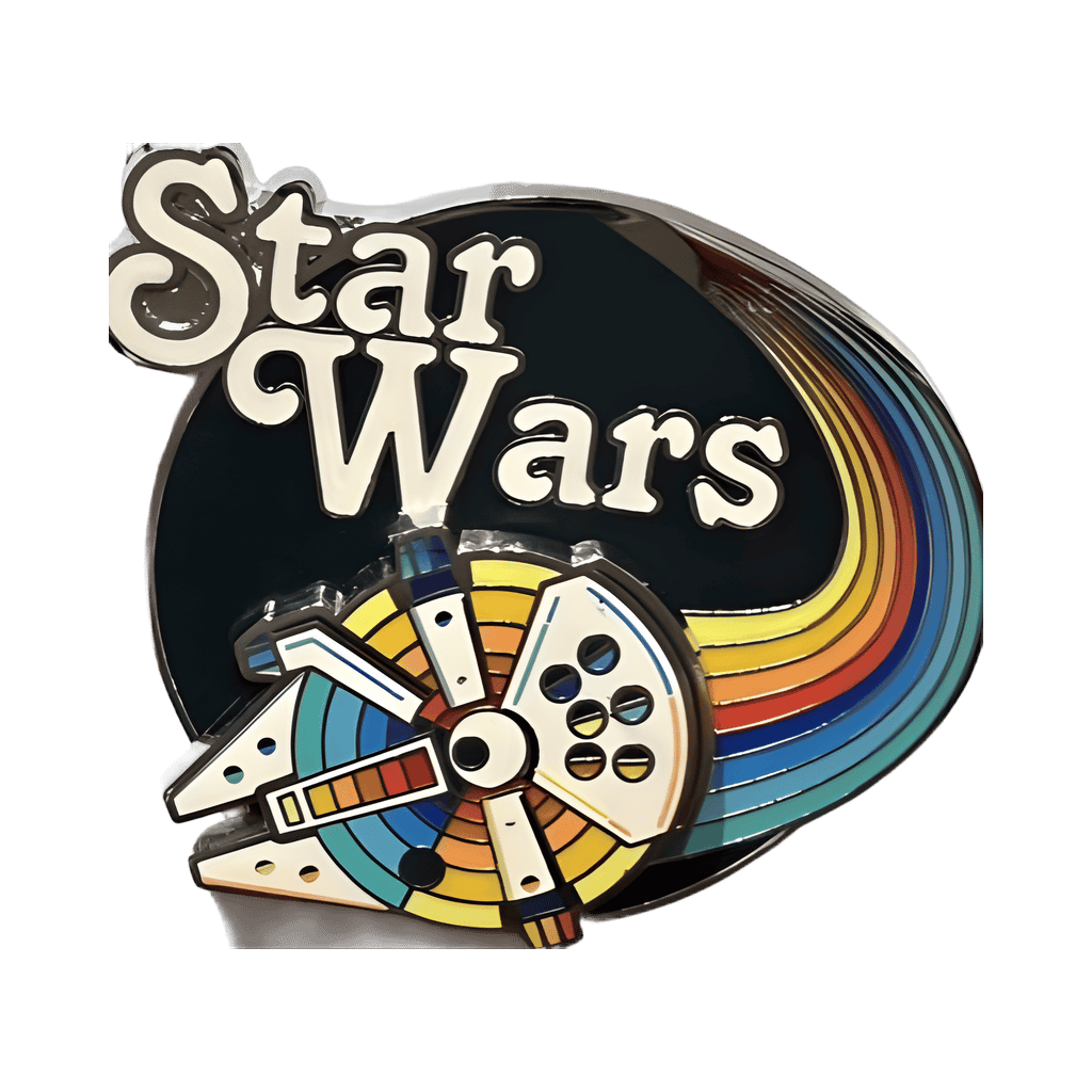 Retro Millennium Falcon Disney pin