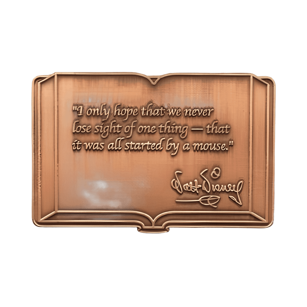 It Was All Started by a Mouse - Antique Copper Disney pin