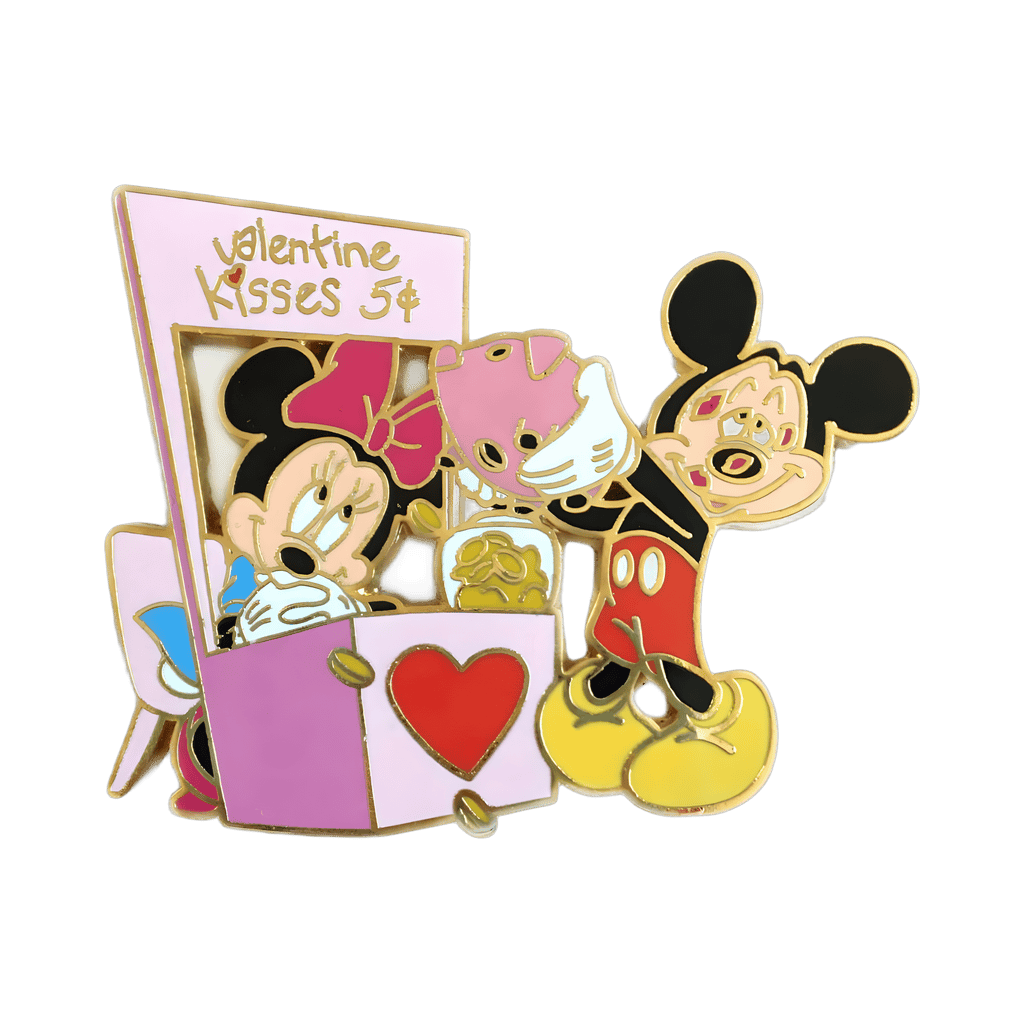 Disney Auctions Mickey & Minnie Kissing Booth Disney pin