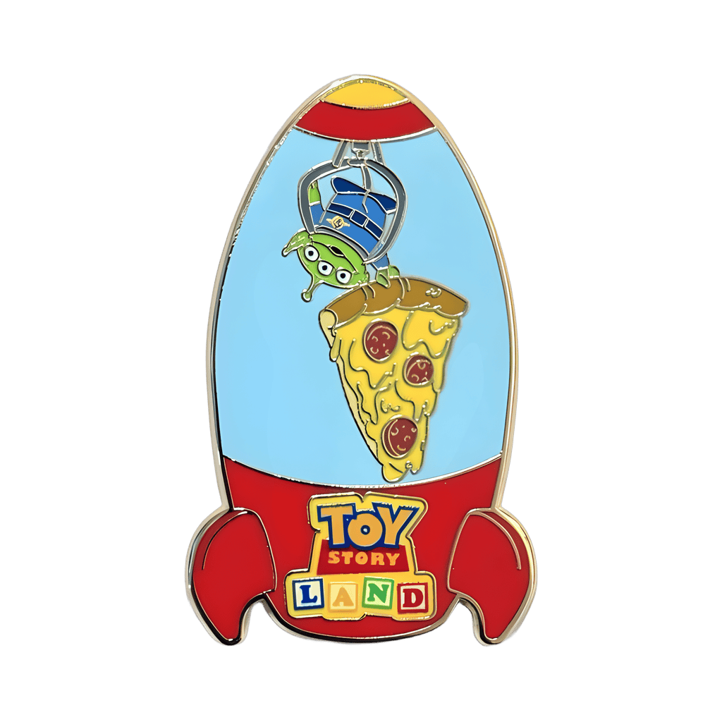 Rocket Claw Machine with Alien (LGM) and Pizza Slice Disney pin