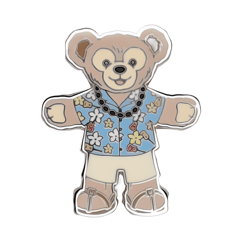 Aulani Duffy and Shellie May in Aloha Beach Attire Pin Set - Duffy Disney pin