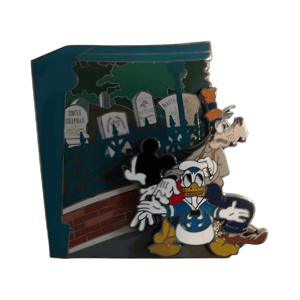 Mickey, Donald, and Goofy in Graveyard Disney pin