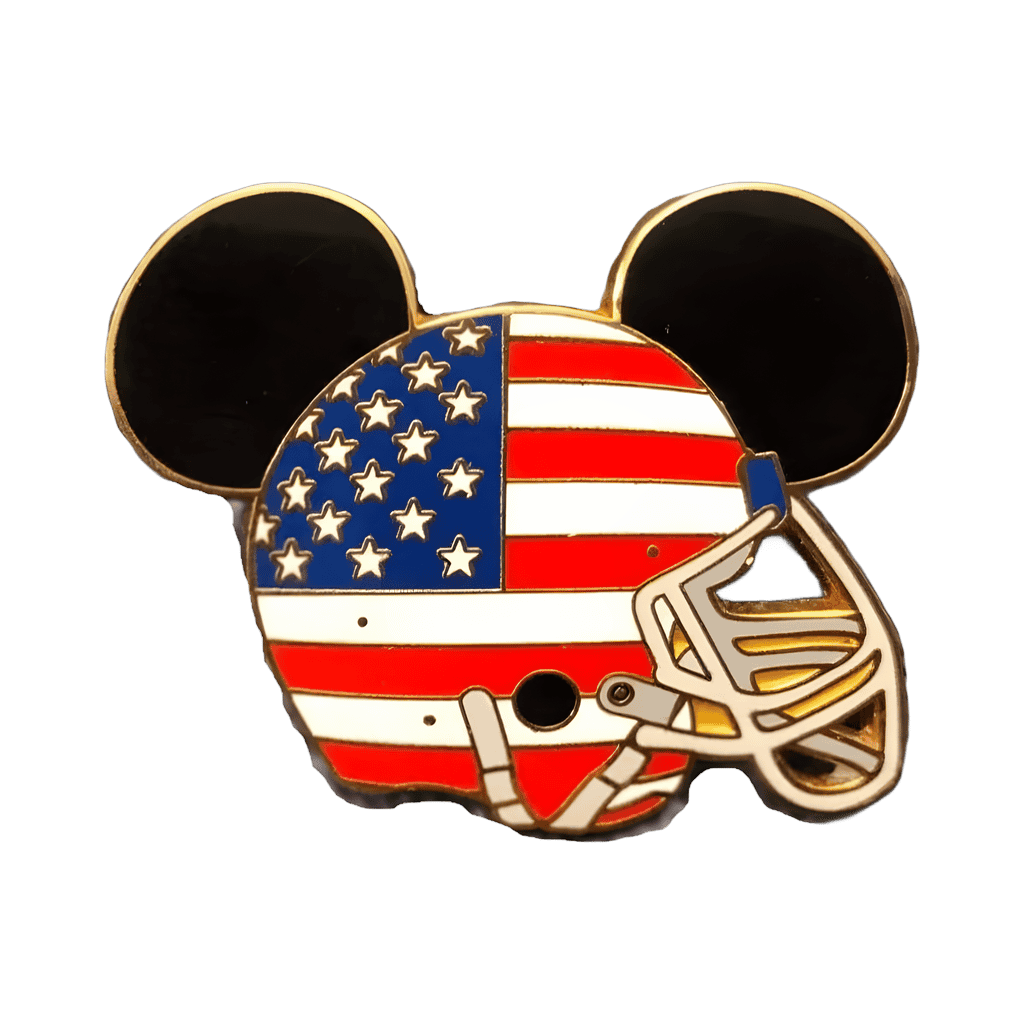Football Helmet - Flag Disney pin
