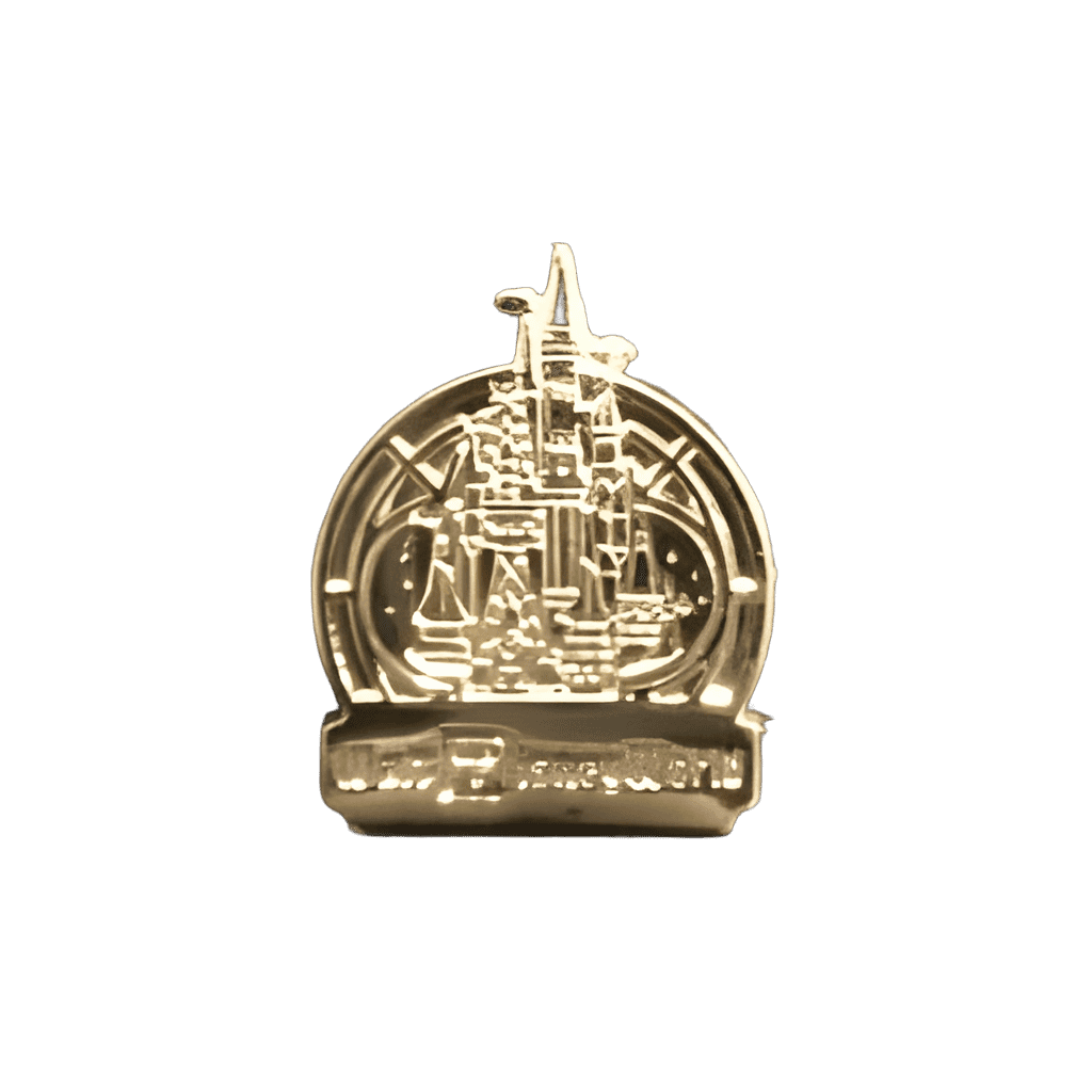 Walt Disney World - Gold Cinderella Castle Disney pin