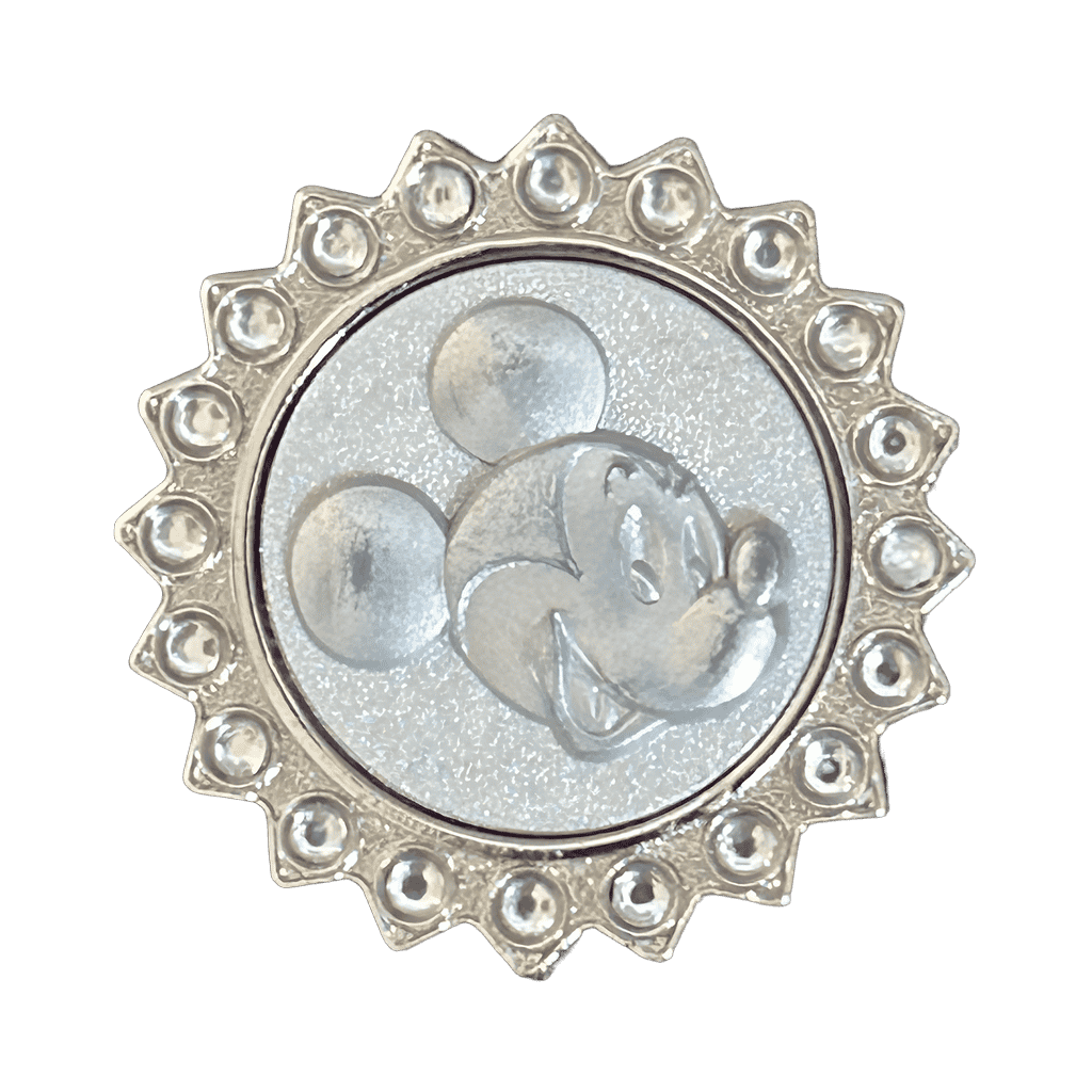 Mickey Mouse Sculpted Face in Jeweled Frame Disney pin