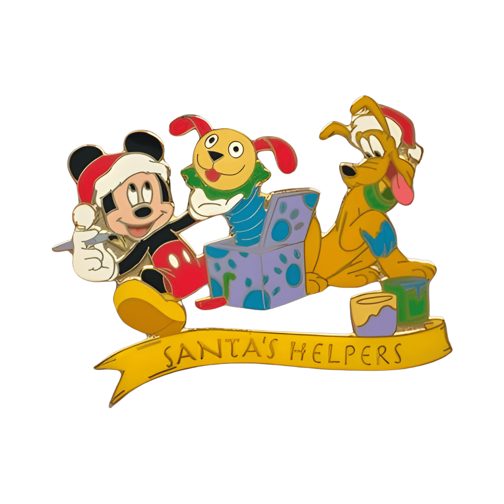 Mickey and Pluto - Santa Helper - P.I.N.S. Disney pin