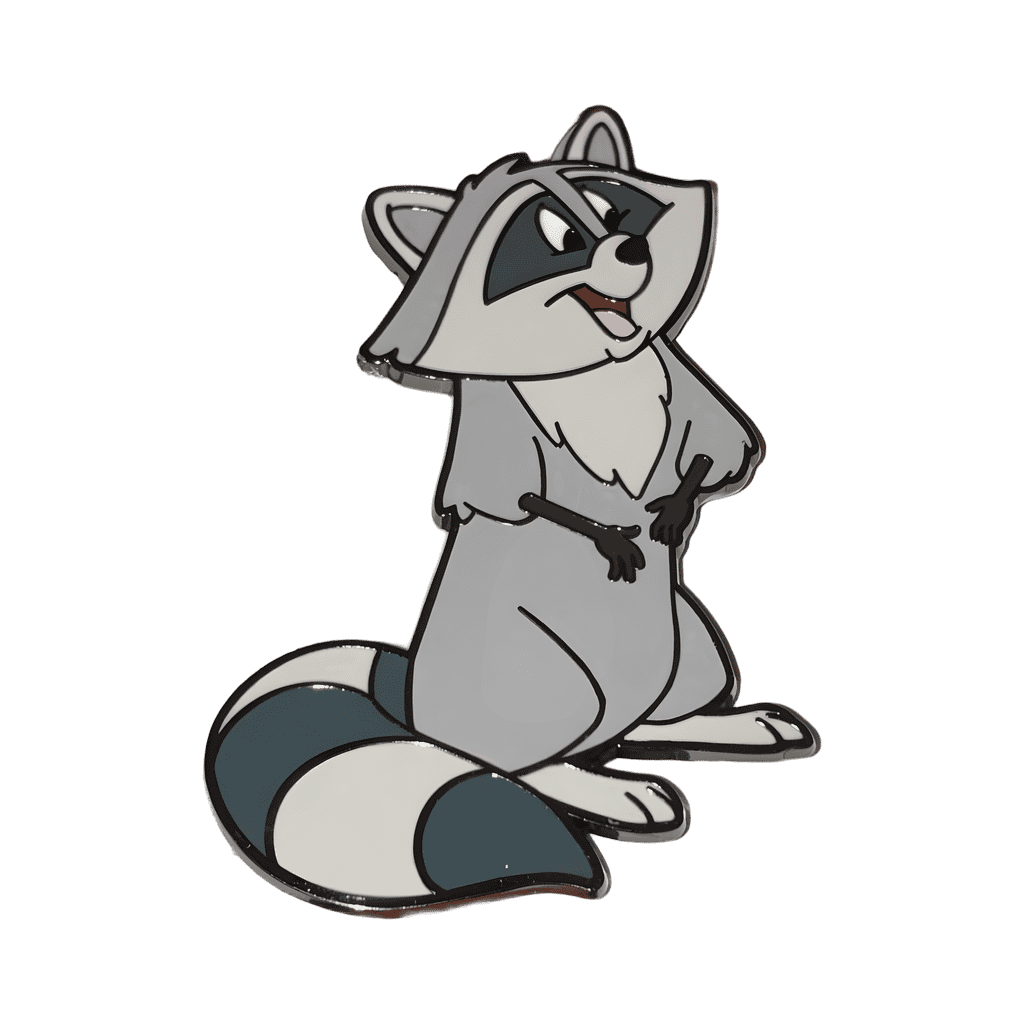 Meeko Sitting Up Disney pin