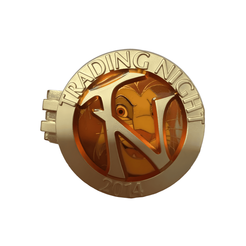 Adult Simba Hinged 2014 Trading Night Disney pin