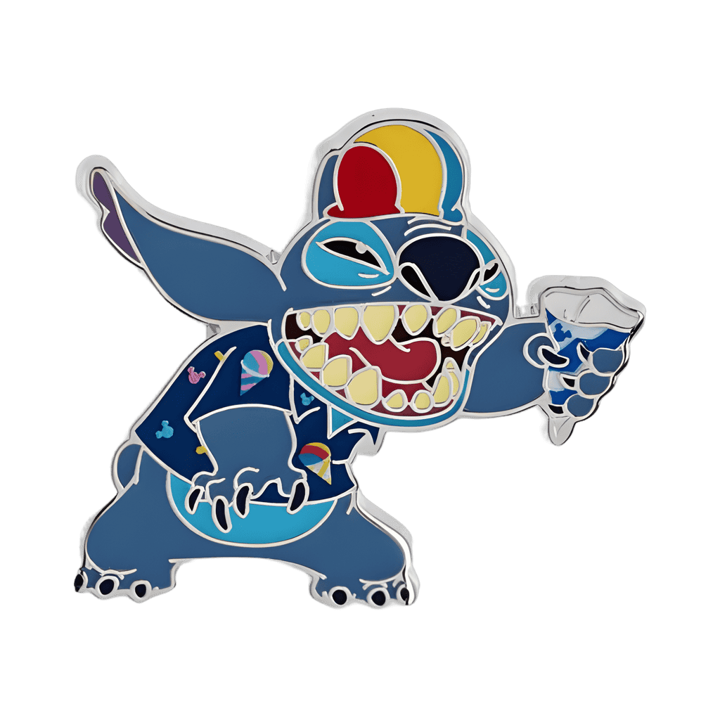 Stitch with Shaved Ice Disney pin