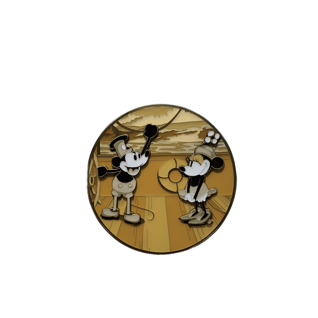 Steamboat Mickey and Minnie Disney pin