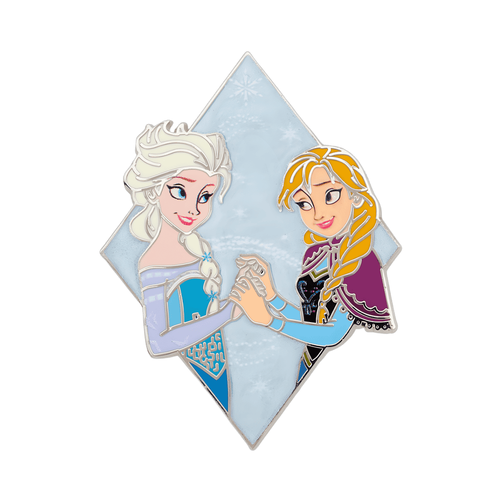 Anna and Elsa Diamond Pin Disney pin