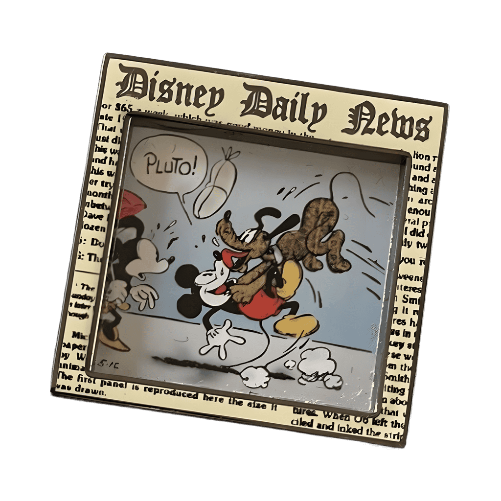 Strip #3 - Pluto Jumps On Mickey Disney pin