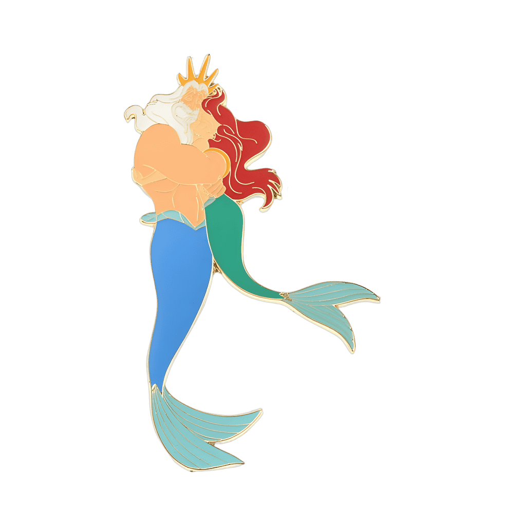 King Triton and Ariel Disney pin