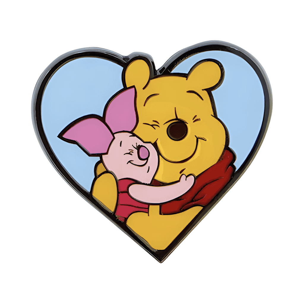 Pooh Bear and Piglet Hug Disney pin
