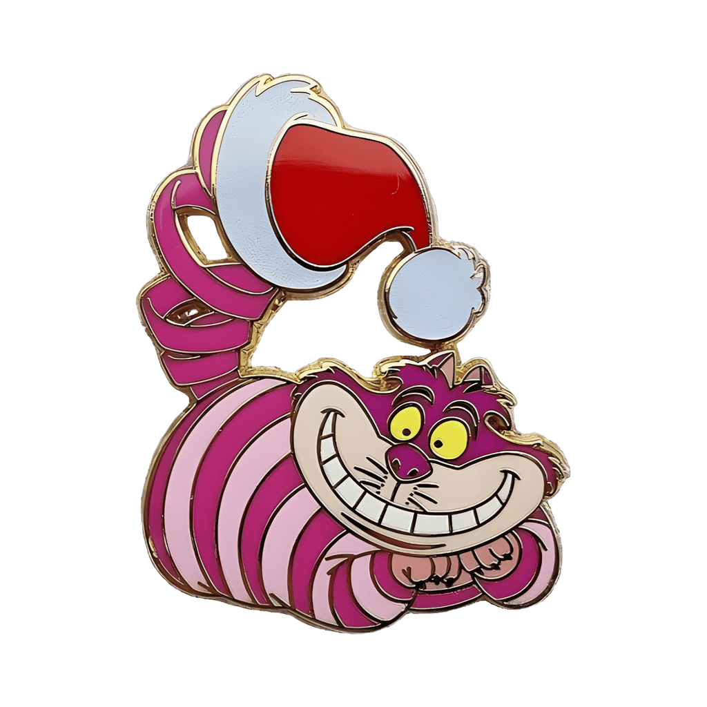 Cheshire Cat with Santa Hat On Tail Disney pin