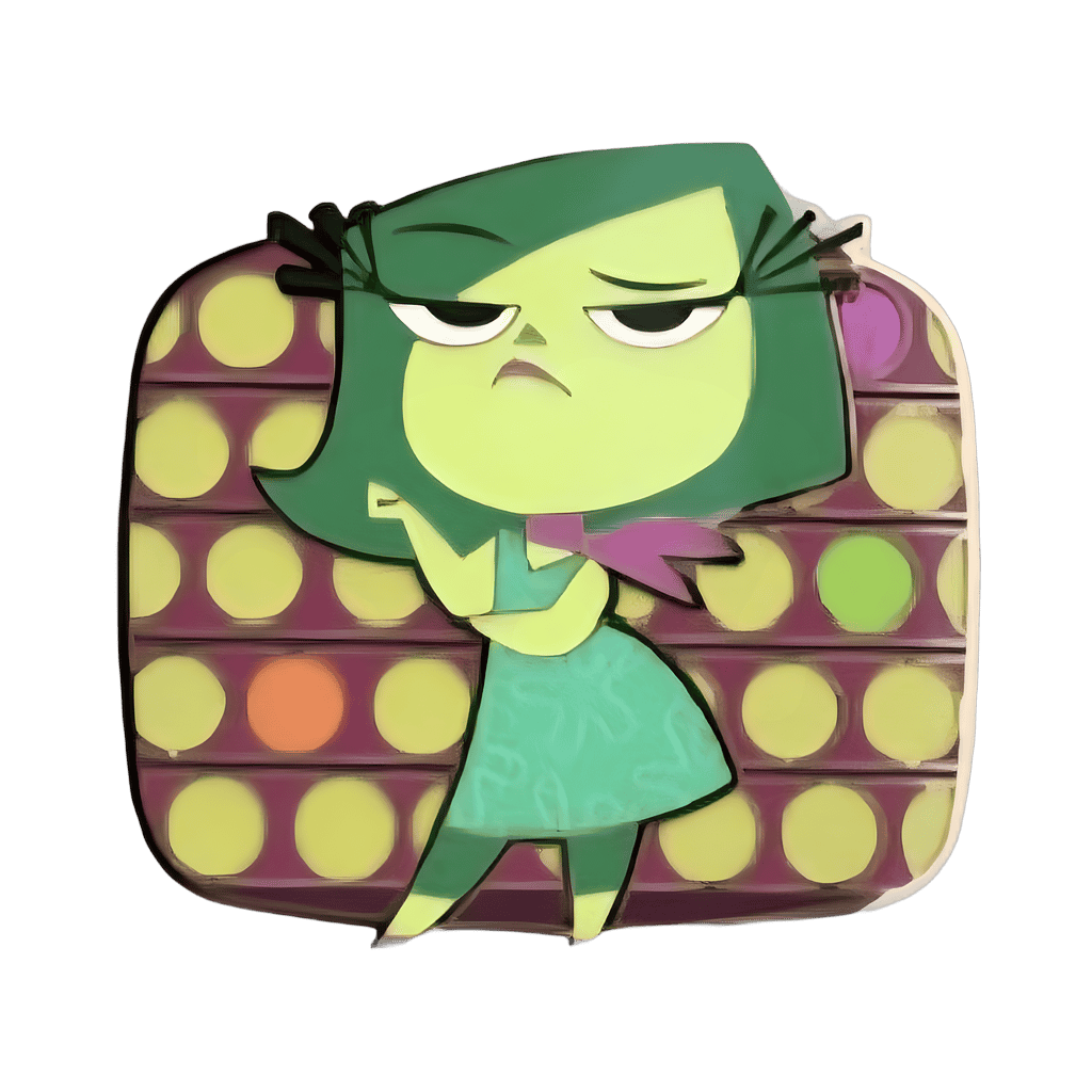 Disgust Disney pin