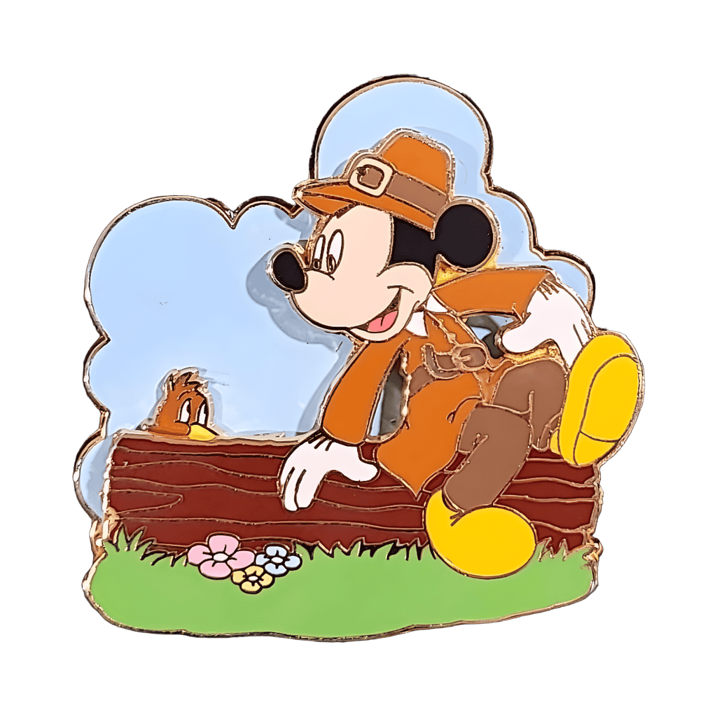 Happy Thanksgiving 2001 - Mickey Pilgrim with a Turkey Disney pin