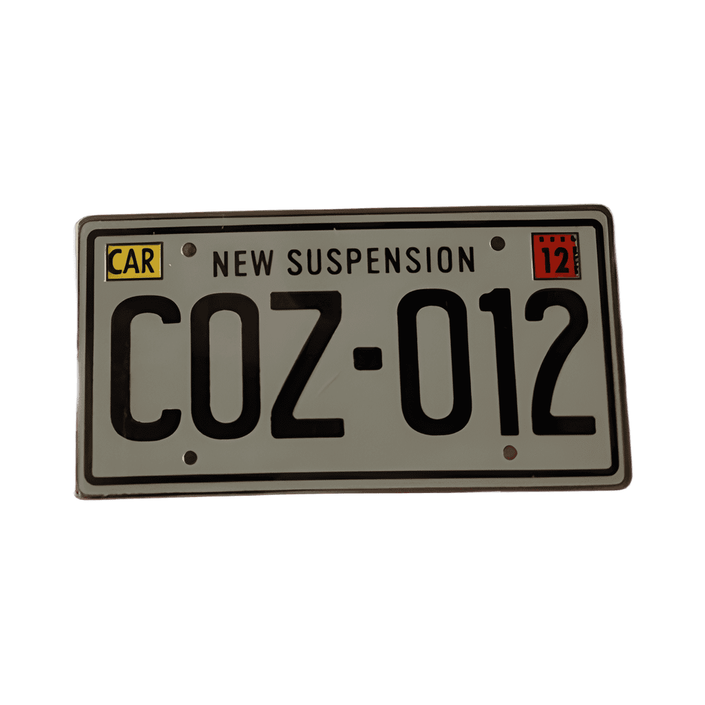 License Plate - COZ-012 Disney pin